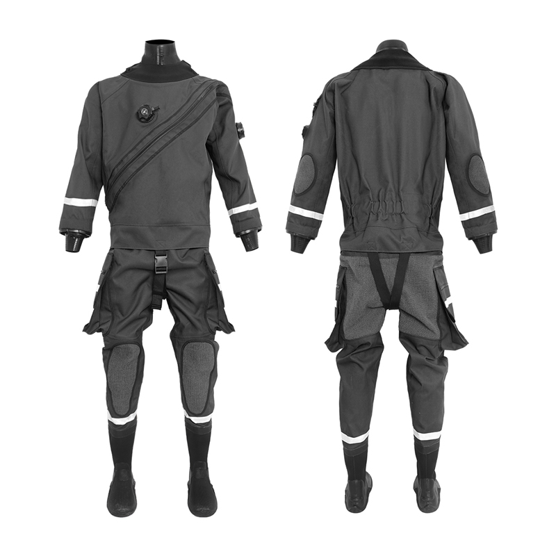 Traje seco de butilo negro