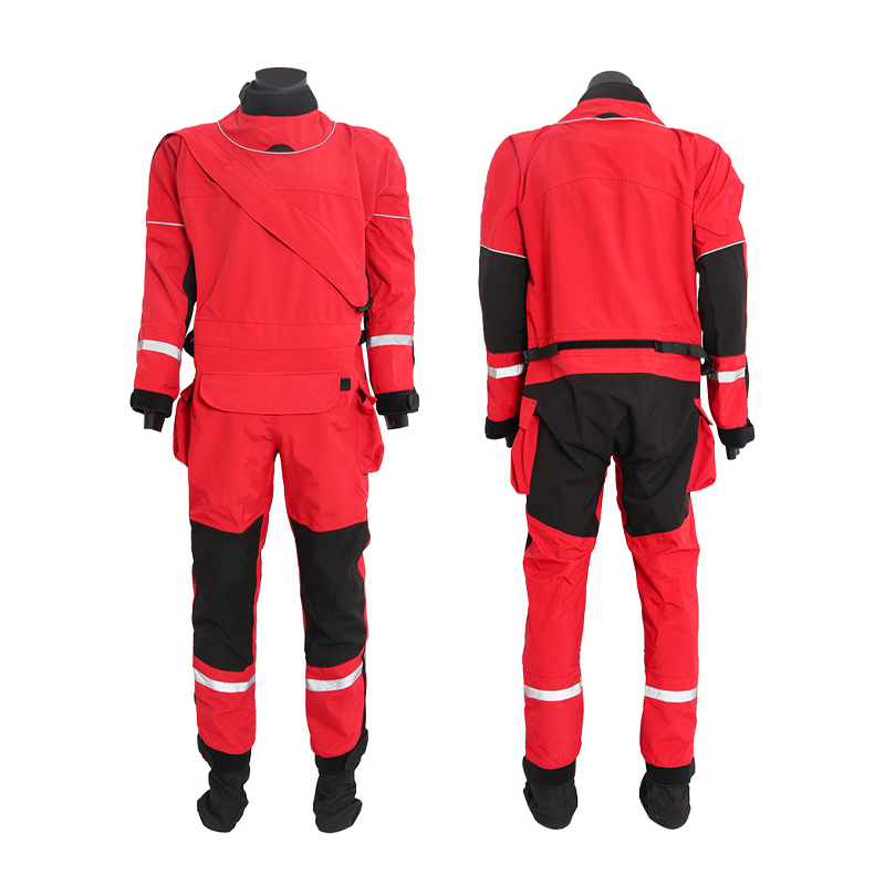 Traje seco transpirable rojo