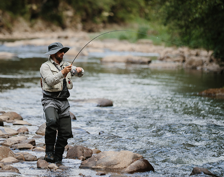 Vadeador pescador