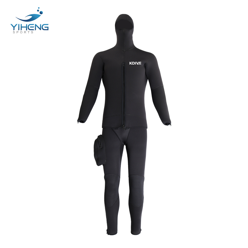 Traje de neopreno de pesca submarina de dos piezas de 3 mm para hombre