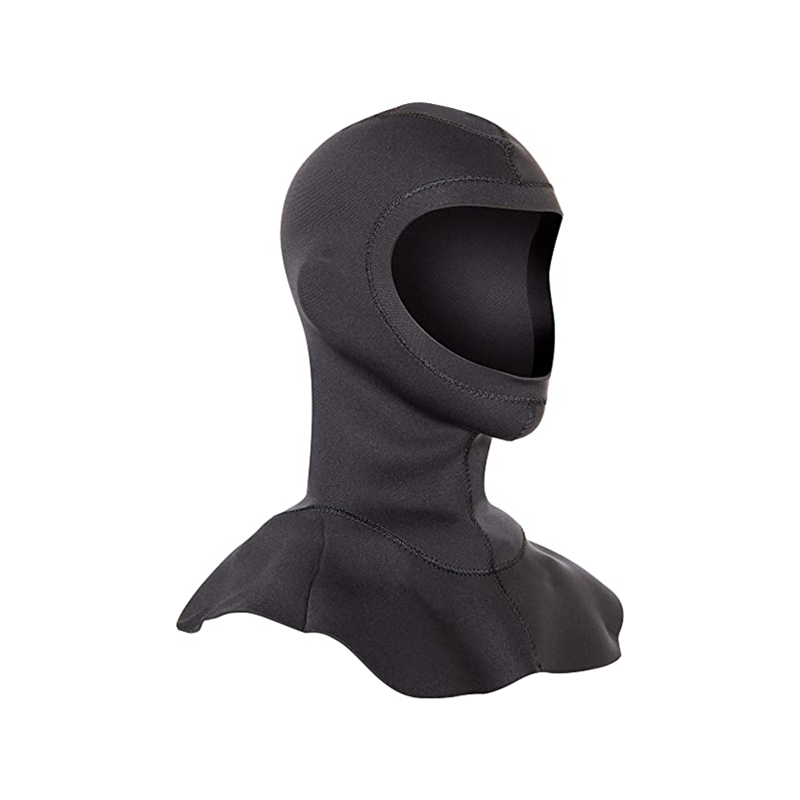 Capucha de cobertura total para agua fría con pechera para el hombro
