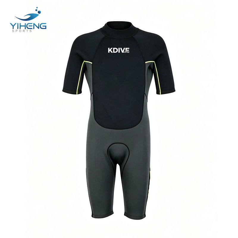 Traje de neopreno con cremallera trasera y manga corta de 3 mm para hombre para navegar y practicar surf