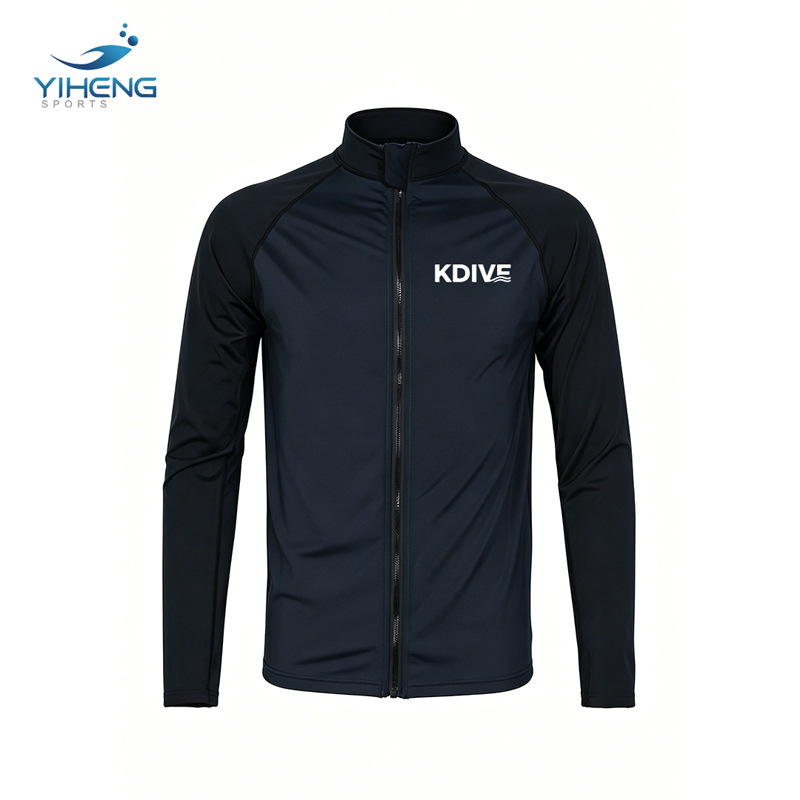 Chaqueta protectora contra erupciones UPF50+ para hombre, traje de neopreno de manga larga transpirable de secado rápido con protección solar